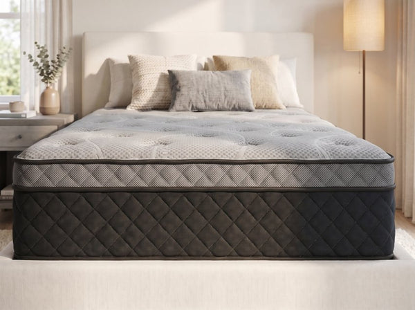 English Elm Hybrid Twin Mattress Gel Foam Pocketed Coil Medium Firm Support for All Sleepers B047P540430