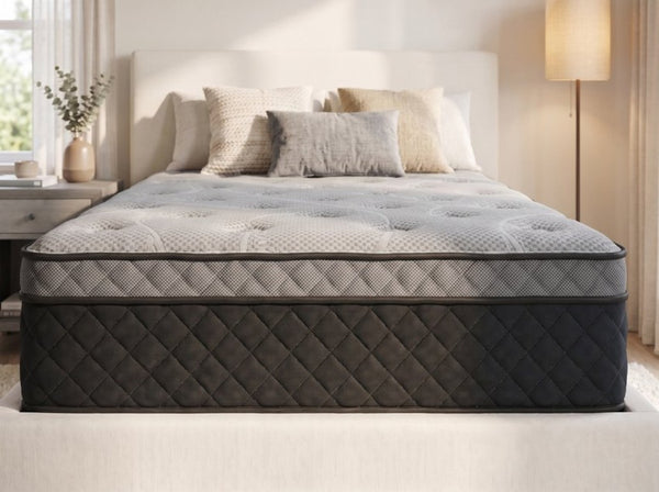 English Elm Hybrid 12 Inch Gel Foam Pocketed Coil Twin XL Mattress for Cool Pressure Relief Sleep B047P540431