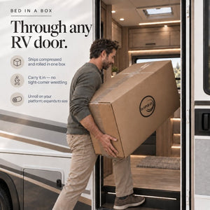 English Elm Copper Infused Plush Memory Foam RV King Mattress with Cooling Gel and Phase Change Cover B047P609012