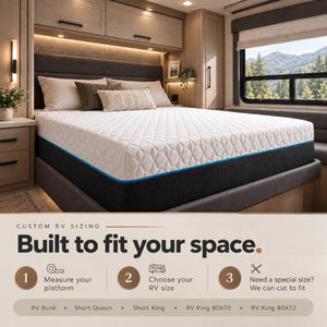 English Elm Copper Infused Plush Memory Foam RV Bunk Mattress with Cooling Gel Layers 12 Inch B047P609015