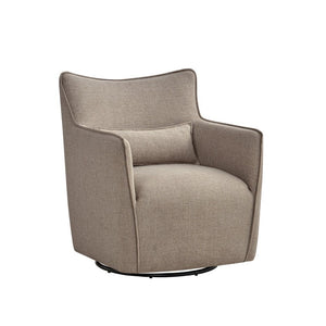English Elm Ayla Swivel Lounge Chair Polyester Weave Coil Support Tailored Flange Living Room B050P593087