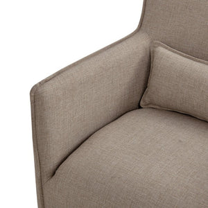 English Elm Ayla Swivel Lounge Chair Polyester Weave Coil Support Tailored Flange Living Room B050P593087