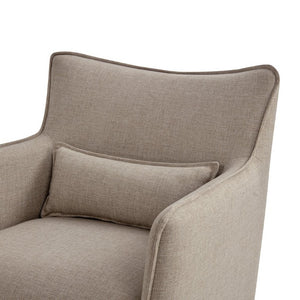 English Elm Ayla Swivel Lounge Chair Polyester Weave Coil Support Tailored Flange Living Room B050P593087