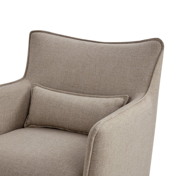 English Elm Ayla Swivel Lounge Chair Polyester Weave Coil Support Tailored Flange Living Room B050P593087