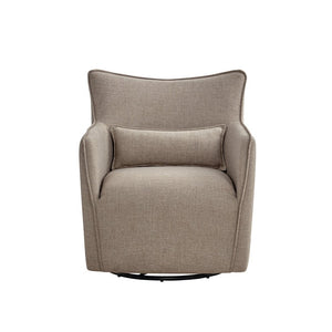 English Elm Ayla Swivel Lounge Chair Polyester Weave Coil Support Tailored Flange Living Room B050P593087