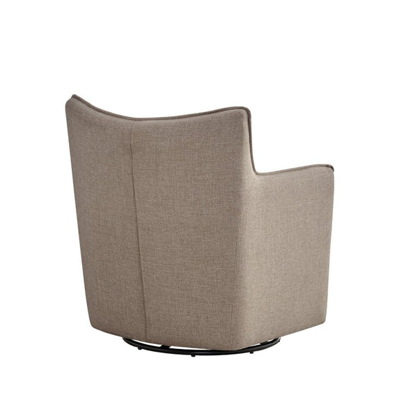 English Elm Ayla Swivel Lounge Chair Polyester Weave Coil Support Tailored Flange Living Room B050P593087
