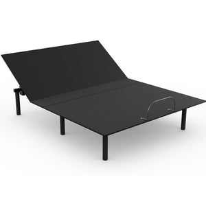 English Elm Essential Motorized Adjustable Bed Base with Head Incline and Wired Remote Control B051P205212