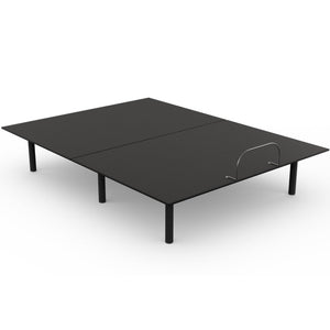 English Elm Essential Motorized Adjustable Bed Base with Head Incline and Wired Remote Control B051P205212