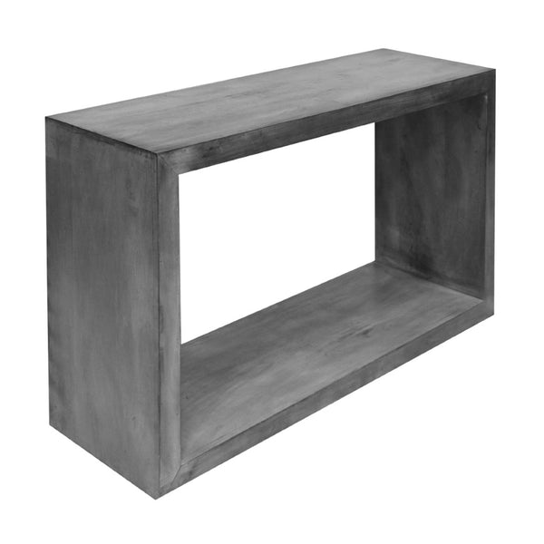 English Elm 52" Solid Mango Wood Console Table with Open Shelf Sled Base Entryway Accent B05691158