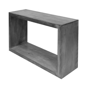 English Elm 52" Solid Mango Wood Console Table with Open Shelf Sled Base Entryway Accent B05691158