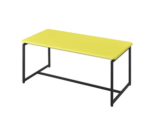 English Elm Gt Yellow Carbon Fiber Wrap 3 Piece Table Set with Metal Frame for Modern Living B061103290