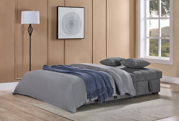 English Elm Seraphina Boucle Sleeper Sectional with Storage Chaise and Wireless Charging Console B061S00978