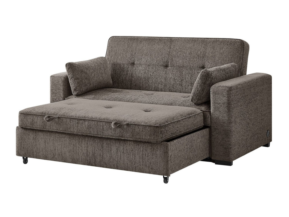 English Elm Arnold Chenille Sleeper Sofa with Memory Foam Pull-out Bed and Usb Charging Ports B061S00988