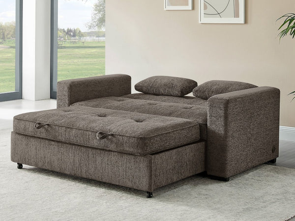 English Elm Arnold Chenille Sleeper Sofa with Memory Foam Pull-out Bed and Usb Charging Ports B061S00988