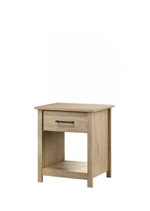 English Elm Celeste Modern 3 Piece Bedroom Storage Set with Dresser Chest and Nightstand Light Oak B061S00990