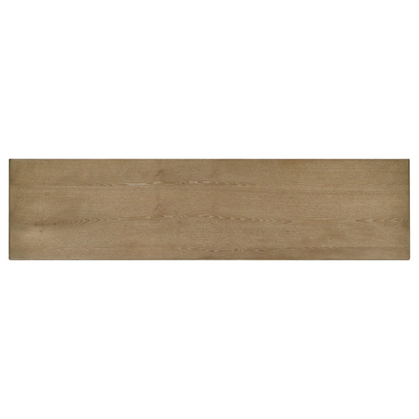 English Elm Dreydon Farmhouse Media Console with Fluted Panels and Ash Veneer for Tvs up to 75 B062P507803
