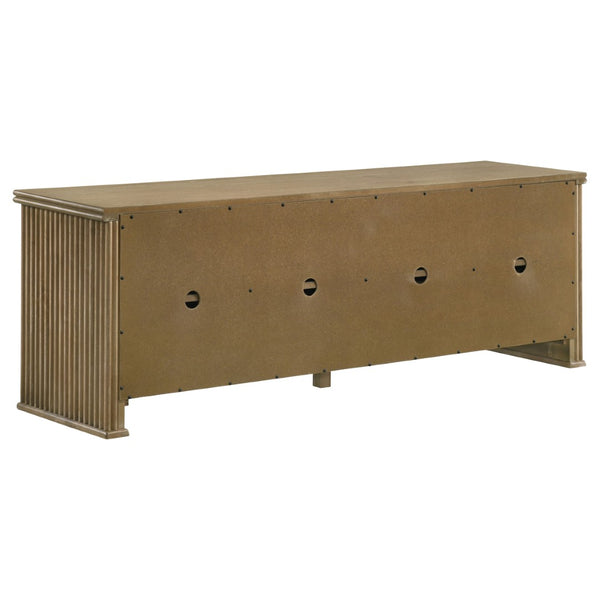 English Elm Dreydon Farmhouse Media Console with Fluted Panels and Ash Veneer for Tvs up to 75 B062P507803
