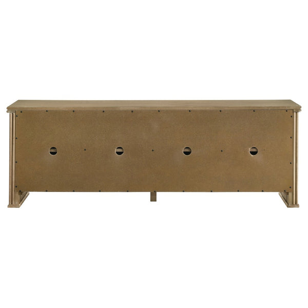 English Elm Dreydon Farmhouse Media Console with Fluted Panels and Ash Veneer for Tvs up to 75 B062P507803