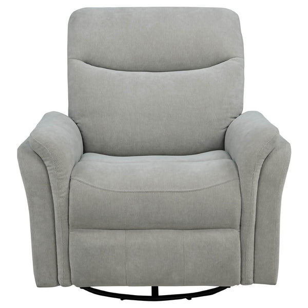 English Elm Beacon Power Swivel Recliner with USB Charging Plush Foam Ivory Fabric Lounge Chair B062P507806