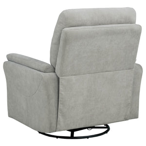 English Elm Beacon Power Swivel Recliner with USB Charging Plush Foam Ivory Fabric Lounge Chair B062P507806