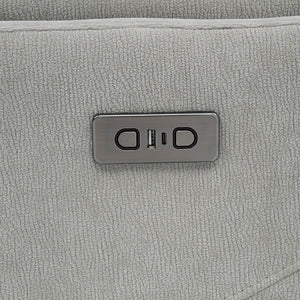 English Elm Beacon Power Swivel Recliner with USB Charging Plush Foam Ivory Fabric Lounge Chair B062P507806