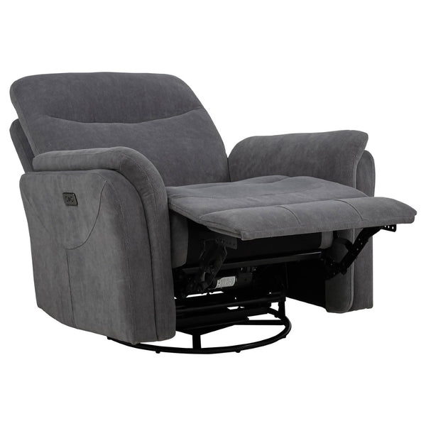 English Elm Beacon Power Swivel Recliner with USB Charging Plush Foam Seat Modern Living B062P507808