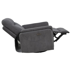 English Elm Beacon Power Swivel Recliner with USB Charging Plush Foam Seat Modern Living B062P507808