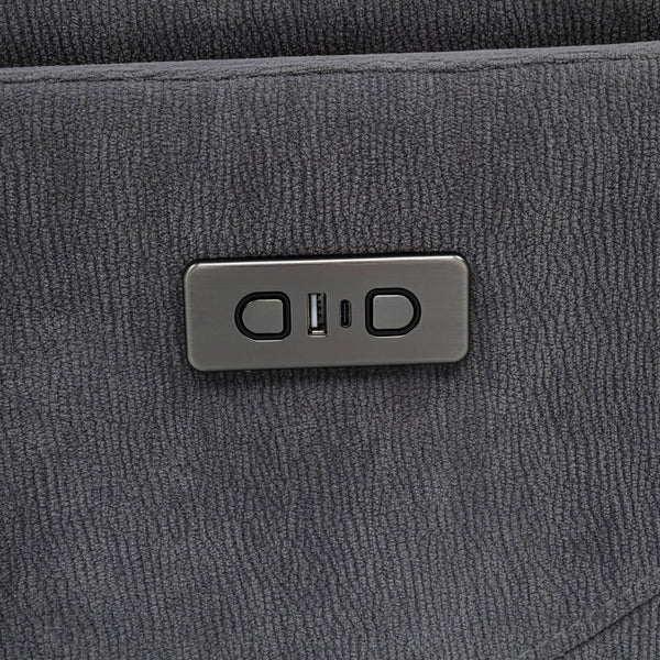 English Elm Beacon Power Swivel Recliner with USB Charging Plush Foam Seat Modern Living B062P507808