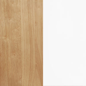 English Elm Calloway Ash Veneer Rectangular Dining Table Seats Six with White Tapered Legs B062P507846