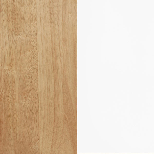 English Elm Calloway Ash Veneer Rectangular Dining Table Seats Six with White Tapered Legs B062P507846
