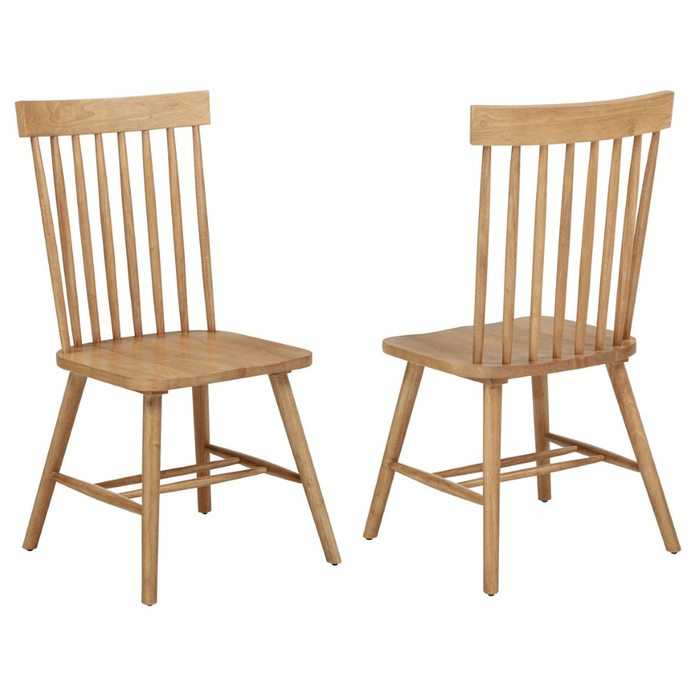English Elm Calloway Windsor Spindle Back Wood Dining Chairs Farmhouse Set of Two for Casual Spaces Light Ash B062P507847