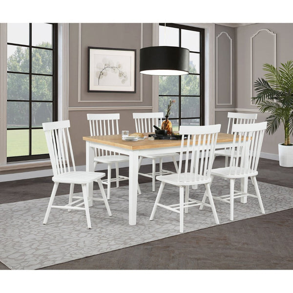 English Elm Calloway Windsor Spindle Back Wood Dining Chairs Farmhouse Set of Two for Casual Spaces White B062P507848
