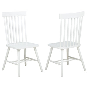 English Elm Calloway Windsor Spindle Back Wood Dining Chairs Farmhouse Set of Two for Casual Spaces White B062P507848