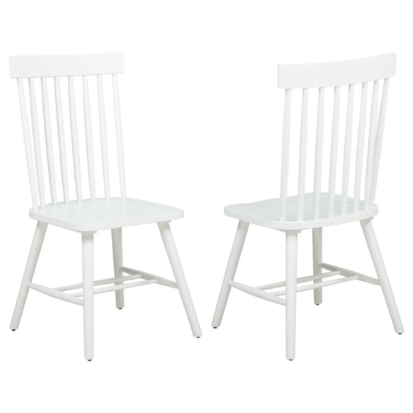 English Elm Calloway Windsor Spindle Back Wood Dining Chairs Farmhouse Set of Two for Casual Spaces White B062P507848