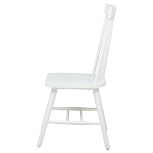 English Elm Calloway Windsor Spindle Back Wood Dining Chairs Farmhouse Set of Two for Casual Spaces White B062P507848