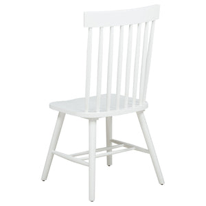 English Elm Calloway Windsor Spindle Back Wood Dining Chairs Farmhouse Set of Two for Casual Spaces White B062P507848