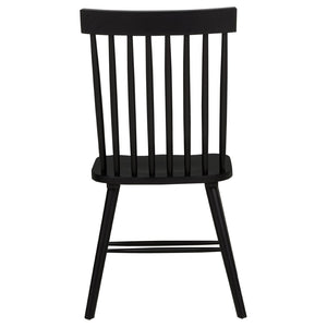 English Elm Calloway Windsor Spindle Back Wood Dining Chairs Farmhouse Set of Two for Casual Spaces Black B062P507849
