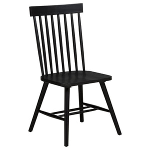 English Elm Calloway Windsor Spindle Back Wood Dining Chairs Farmhouse Set of Two for Casual Spaces Black B062P507849
