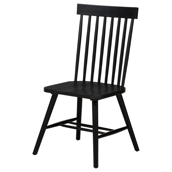 English Elm Calloway Windsor Spindle Back Wood Dining Chairs Farmhouse Set of Two for Casual Spaces Black B062P507849