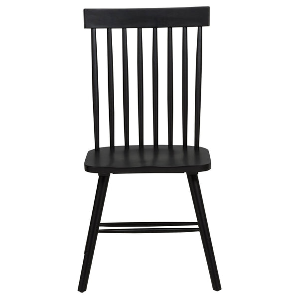 English Elm Calloway Windsor Spindle Back Wood Dining Chairs Farmhouse Set of Two for Casual Spaces Black B062P507849