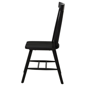 English Elm Calloway Windsor Spindle Back Wood Dining Chairs Farmhouse Set of Two for Casual Spaces Black B062P507849