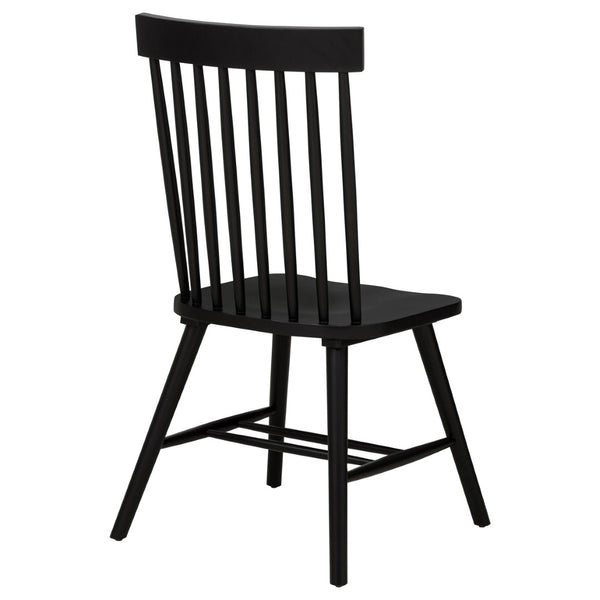 English Elm Calloway Windsor Spindle Back Wood Dining Chairs Farmhouse Set of Two for Casual Spaces Black B062P507849
