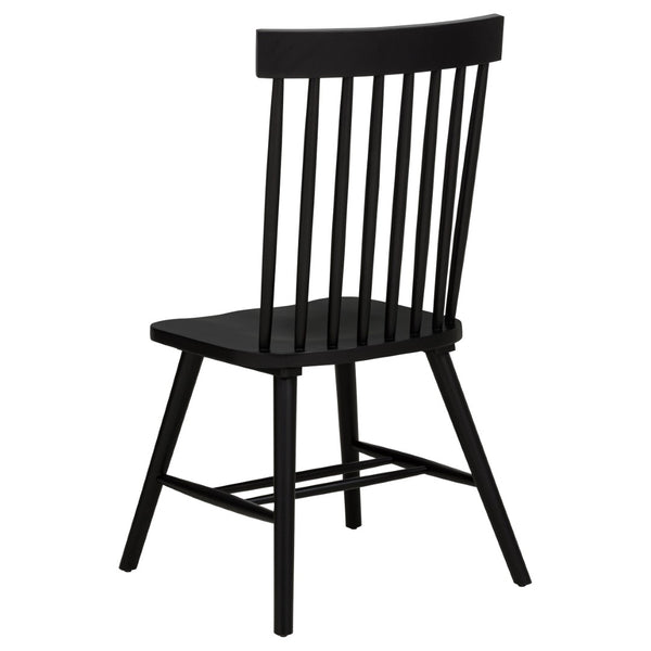 English Elm Calloway Windsor Spindle Back Wood Dining Chairs Farmhouse Set of Two for Casual Spaces Black B062P507849