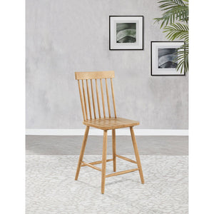 English Elm Waverly Windsor Spindle Back Counter Chairs Solid Wood Farmhouse Kitchen Set of Two Light Ash B062P507868