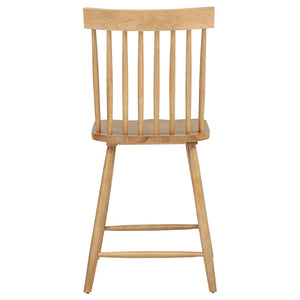 English Elm Waverly Windsor Spindle Back Counter Chairs Solid Wood Farmhouse Kitchen Set of Two Light Ash B062P507868