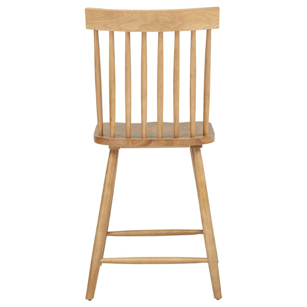 English Elm Waverly Windsor Spindle Back Counter Chairs Solid Wood Farmhouse Kitchen Set of Two Light Ash B062P507868