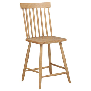 English Elm Waverly Windsor Spindle Back Counter Chairs Solid Wood Farmhouse Kitchen Set of Two Light Ash B062P507868