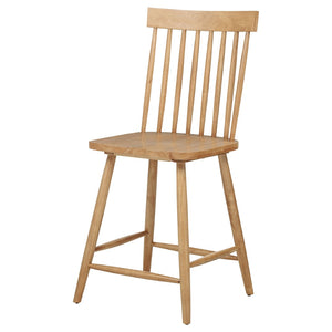 English Elm Waverly Windsor Spindle Back Counter Chairs Solid Wood Farmhouse Kitchen Set of Two Light Ash B062P507868