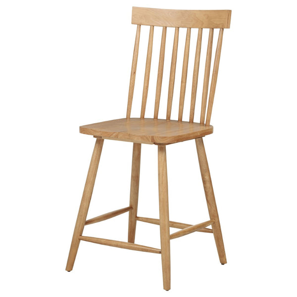English Elm Waverly Windsor Spindle Back Counter Chairs Solid Wood Farmhouse Kitchen Set of Two Light Ash B062P507868