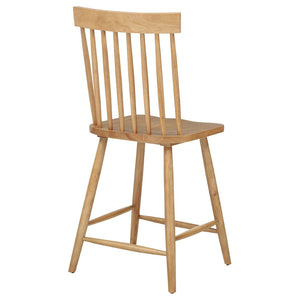 English Elm Waverly Windsor Spindle Back Counter Chairs Solid Wood Farmhouse Kitchen Set of Two Light Ash B062P507868